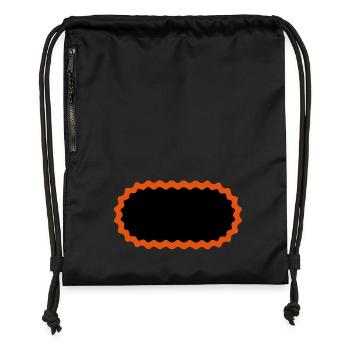 Bicycle patches - Gymsac made from recycled material - black - Front