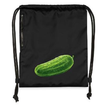 Cucumber - Gymsac made from recycled material - black - Front