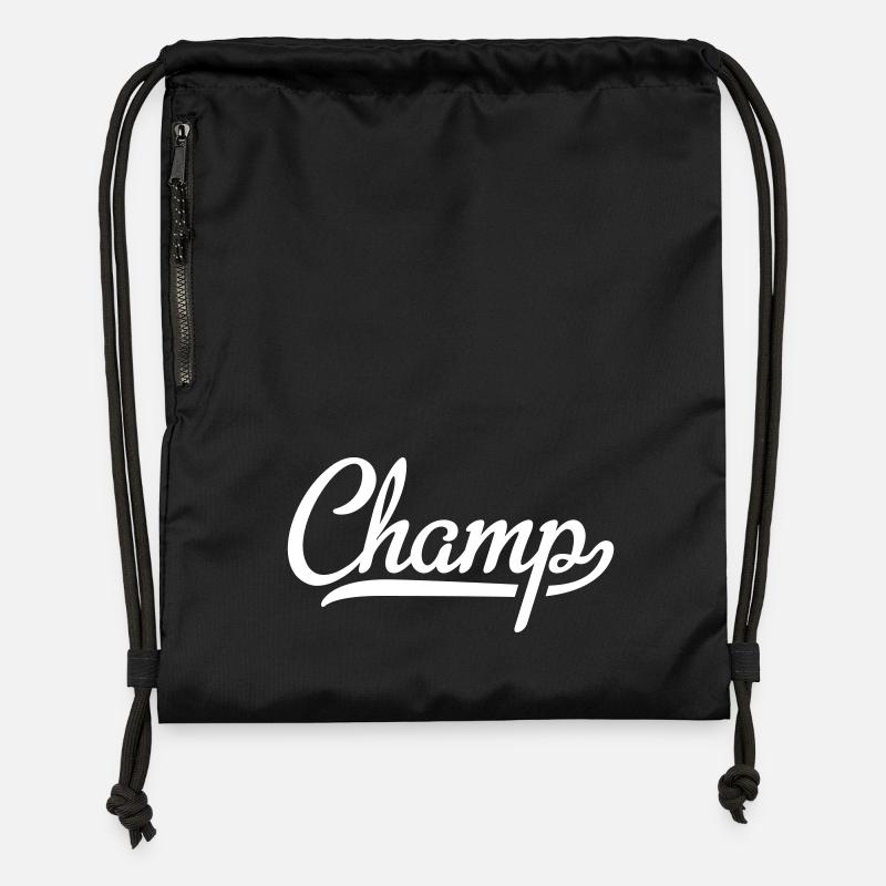 Champ - Turnbeutel aus Recycling-Material - Schwarz