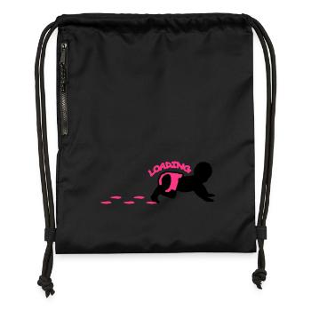 Baby Loading Design - Sac à cordon en polyester recyclé - noir - Devant