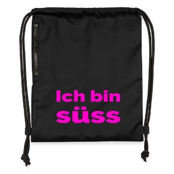 Süss - Turnbeutel aus Recycling-Material - Schwarz - Vorne