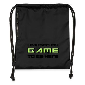 Gamer - Turnbeutel aus Recycling-Material - Schwarz - Vorne