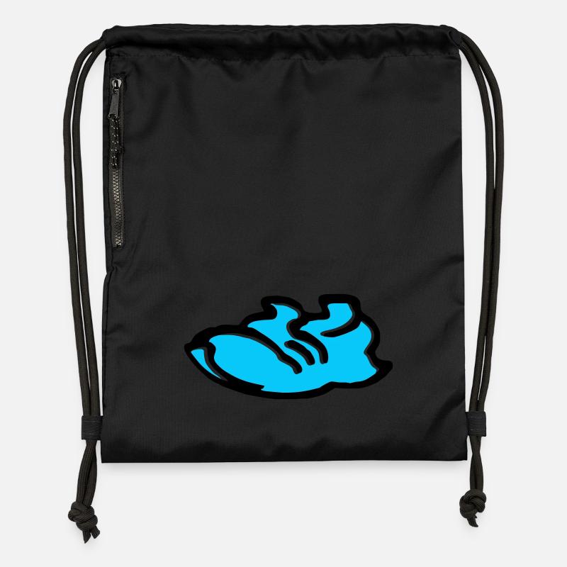 Basket - Sac à cordon en polyester recyclé - noir