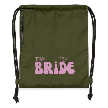 Team Bride - Turnbeutel aus Recycling-Material - military Green - Vorne