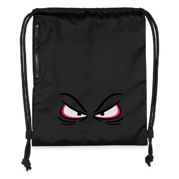 Evil Eyes - Gymsac made from recycled material - black - Front