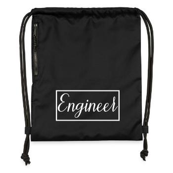 Ingenieur Stolzer Diplom-Ingenieurstudent - Turnbeutel aus Recycling-Material - military Green - Vorne