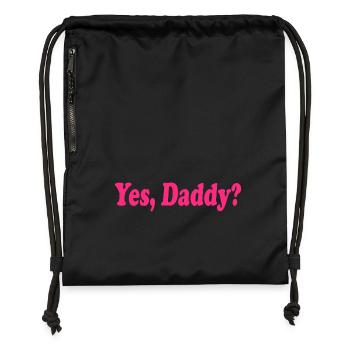 Yes daddy - Turnbeutel aus Recycling-Material - Schwarz - Vorne