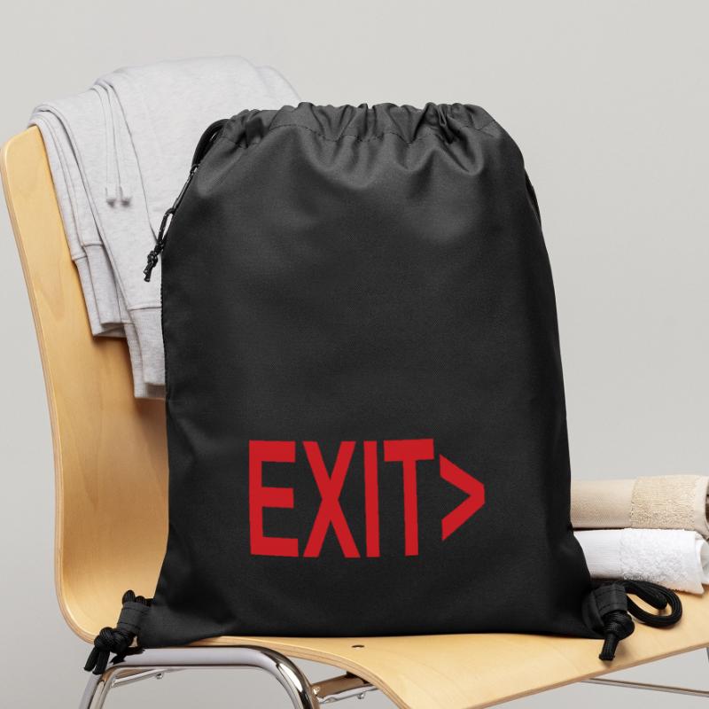 Exit / Exit / Emergency Exit Gymsac made from recycled material