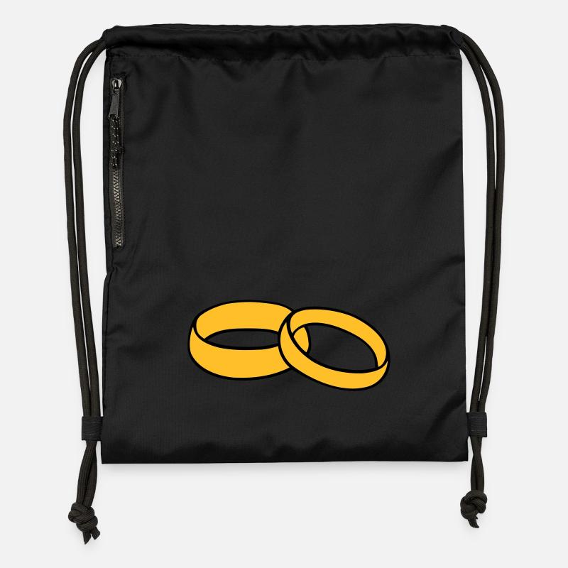 Wedding Rings - Gymsac made from recycled material - black