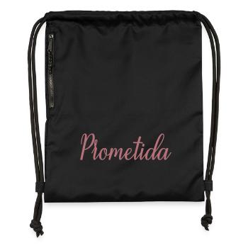 Prometida Fiancée Engagement Wedding Bride To Be - Gymsac made from recycled material - black - Front