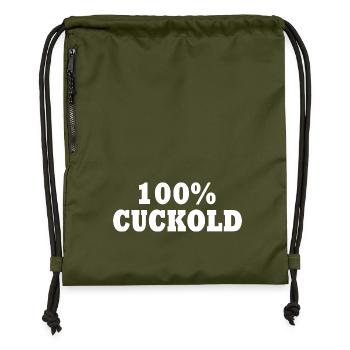 cuckold - Turnbeutel aus Recycling-Material - military Green - Vorne