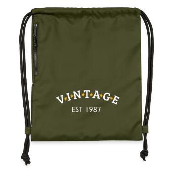 Jahrgang ist 1987 - Turnbeutel aus Recycling-Material - military Green - Vorne