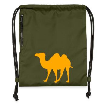 chameau - Turnbeutel aus Recycling-Material - military Green - Vorne