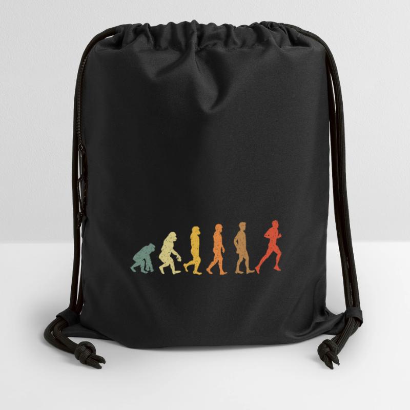 Evolution to Runner – Retro Jogging Design Gymsac made from recycled material