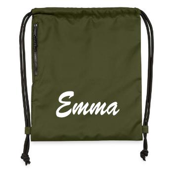 Emma - Turnbeutel aus Recycling-Material - military Green - Vorne