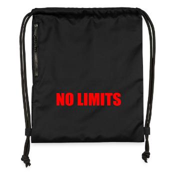 No limits - Gymsac made from recycled material - black - Front