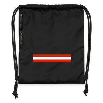 Österreich Fahne Banner - Gymsac made from recycled material - black - Front