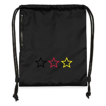 Football star Germany - Gymsac made from recycled material - black - Front