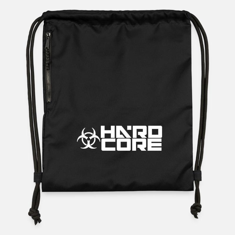 hard-core5 - Gymsac made from recycled material - black