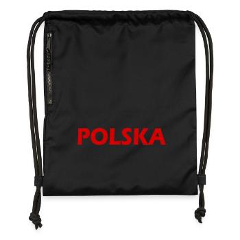 Polska - Turnbeutel aus Recycling-Material - Schwarz - Vorne