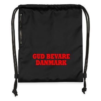 Gud bevare danmark - Gymsac made from recycled material - black - Front