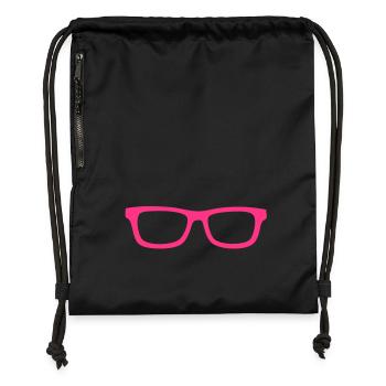 nerdbrille - Sac à cordon en polyester recyclé - noir - Devant