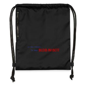 Saying - Gymsac made from recycled material - black - Front