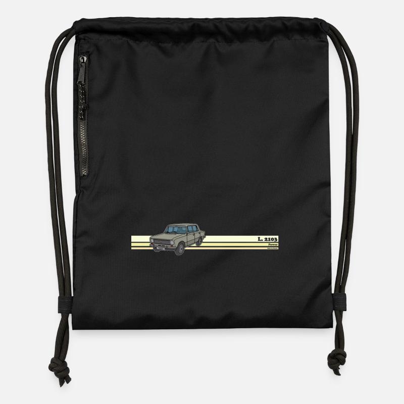 lada - Sac à cordon en polyester recyclé - noir