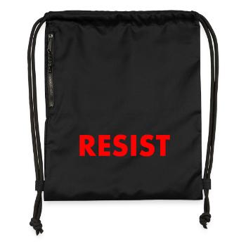 Resist - Turnbeutel aus Recycling-Material - Schwarz - Vorne