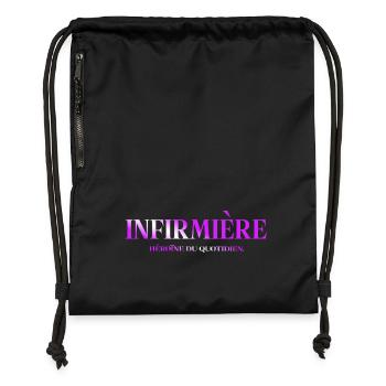 NURSE NURSE DOCTOR HUMOR DRÖLES 10 - Gymsac made from recycled material - military green - Front