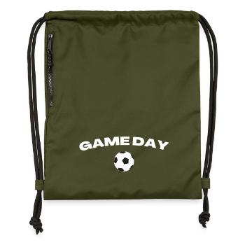 Jour de match Sports de soccer - Sac à cordon en polyester recyclé - military green - Devant