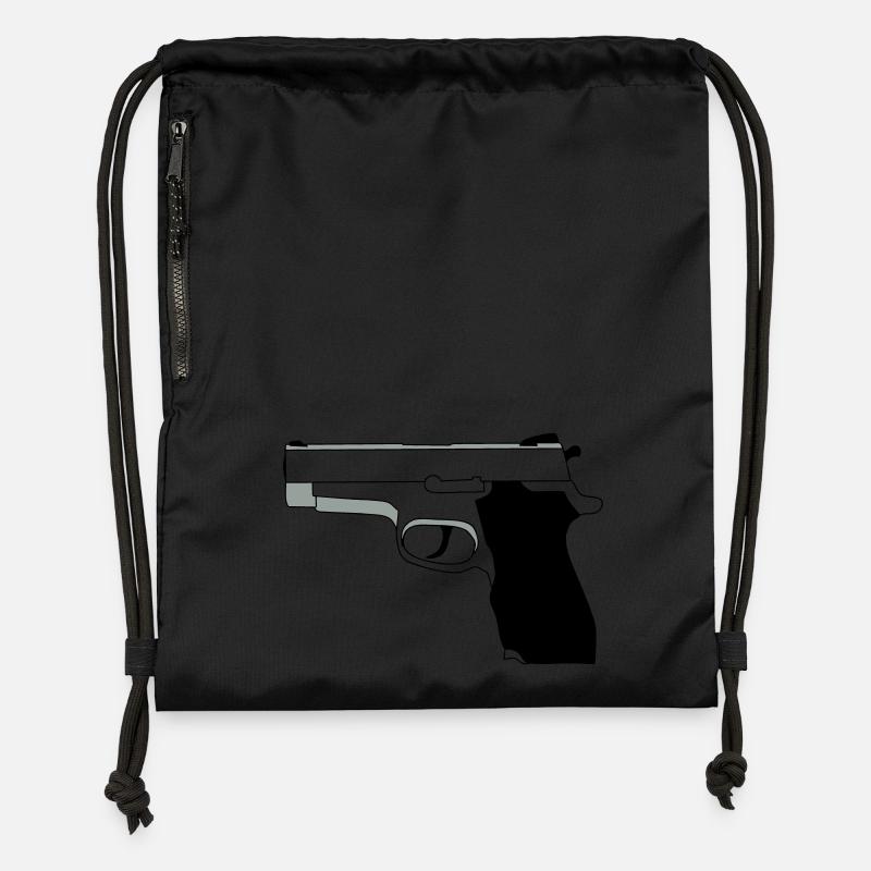 Pistol - Gymsac made from recycled material - black