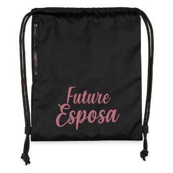Future Esposa Engagement Bridal Shower Wedding - Gymsac made from recycled material - black - Front