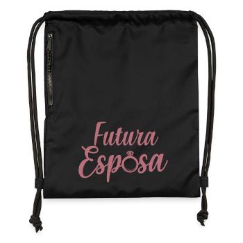 Futura Esposa Engagement Bridal Shower Wedding - Gymsac made from recycled material - black - Front