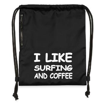Surfing - Gymsac made from recycled material - military green - Front