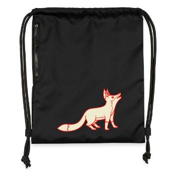 Fox - Gymsac made from recycled material - black - Front