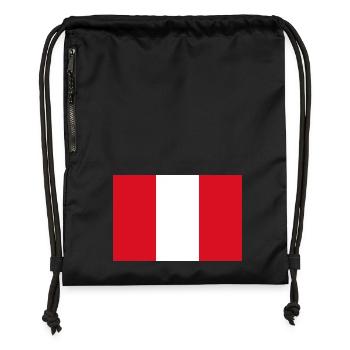 Peru - Gymsac made from recycled material - black - Front