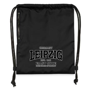 Leipzig (black) - Gymsac made from recycled material - black - Front