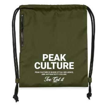 High culture - Gymsac made from recycled material - military green - Front