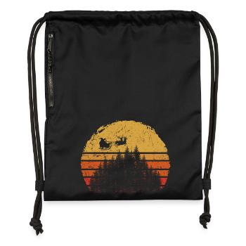 Desert Sunset Camel Silhouette - Gymsac made from recycled material - black - Front