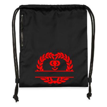 Cœur de code - Sac à cordon en polyester recyclé - noir - Devant