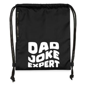 DAD JOKE EXPERT - Turnbeutel aus Recycling-Material - Schwarz - Vorne