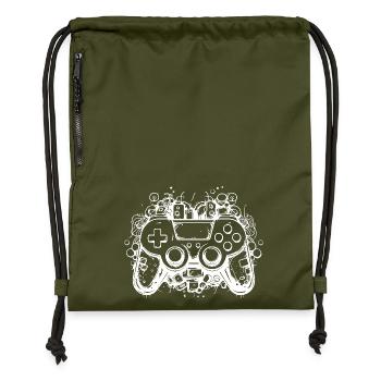 Game Controllers - Gymsac made from recycled material - military green - Front