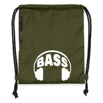 Bass - Gymsac made from recycled material - military green - Front