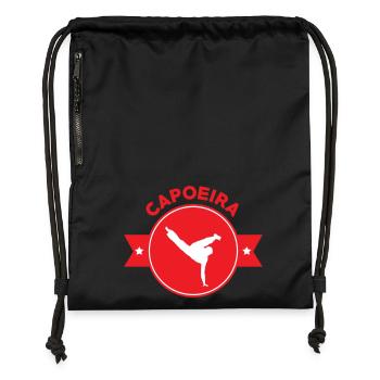 Capoeira - Fighting - Dance - Gymsac made from recycled material - black - Front