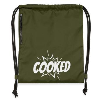 Cooked Explosiver Comic-Style - Turnbeutel aus Recycling-Material - military Green - Vorne