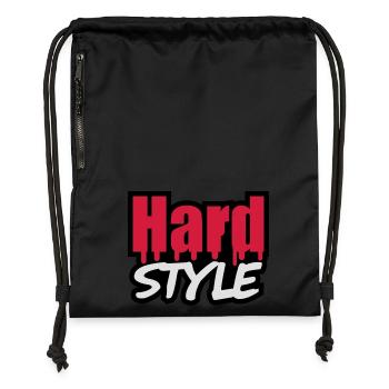 Hard Style - Gymsac made from recycled material - black - Front