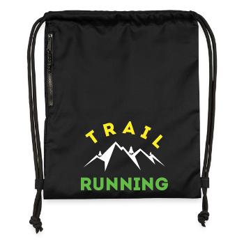 Trail Running - Turnbeutel aus Recycling-Material - Schwarz - Vorne