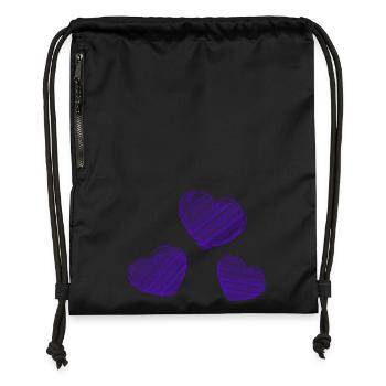 CHRISTMAS. MERRY CHRISTMAS. MERRY CHRISTMAS. NEW YEAR’S DAY - Gymsac made from recycled material - black - Front