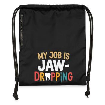 Dental Lab Technician Tools Design  - Gymsac made from recycled material - military green - Front